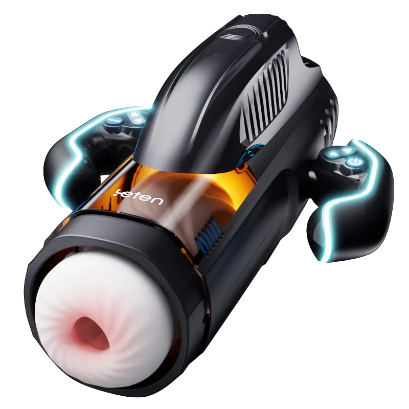 Erotikcim - Efsane Masturbatör - İleri Geri Teleskopik Hareket - Titreşim Modları - 42 Derece Sıcaklık - Oyun Konsollu - Kolay Kontrol - Maksimum Zevk