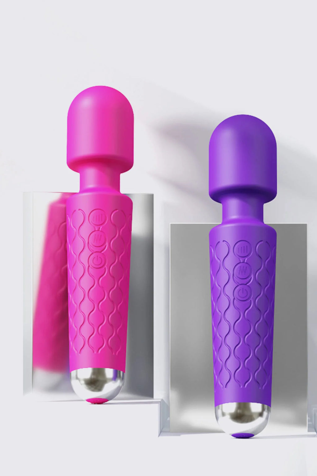 Erotikcim - 20 Titreşim 10 Mod Vibratör Masaj - Klitoris Simülatörlü - Şarjlı – Mor