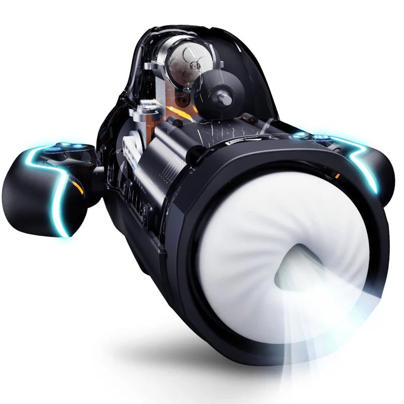 Erotikcim - Efsane Masturbatör - İleri Geri Teleskopik Hareket - Titreşim Modları - 42 Derece Sıcaklık - Oyun Konsollu - Kolay Kontrol - Maksimum Zevk