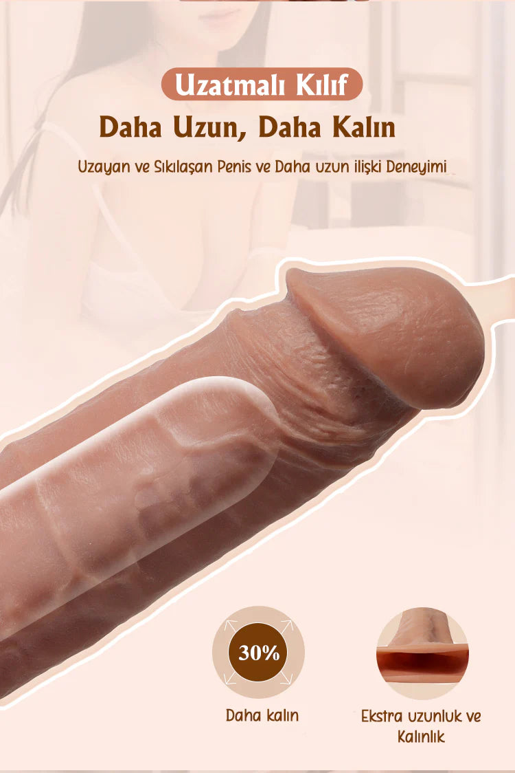 Erotikcim - Uzatmalı Penis Kılıfı - Partnerle Zevkin Dorukları
