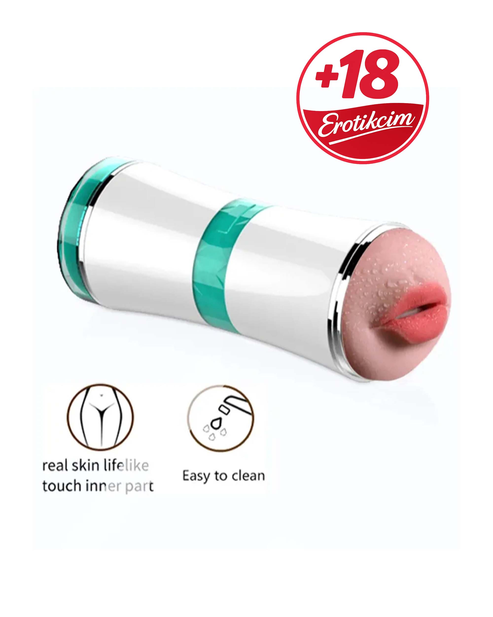 Erotikcim - Çift Fonksiyon Realistik Mastürbatör - Masturbator Cup