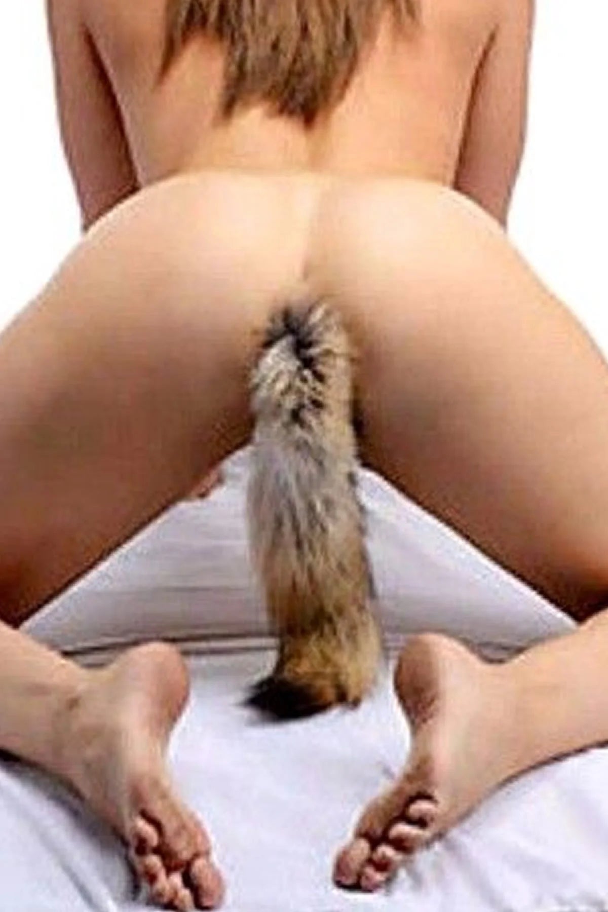 Erotikcim - Çelik Anal Plug Tıkaç- Tilki Kuyruğu - Fantezi Tıkaç - 44cm Kuyruk 28mm Tıkaç