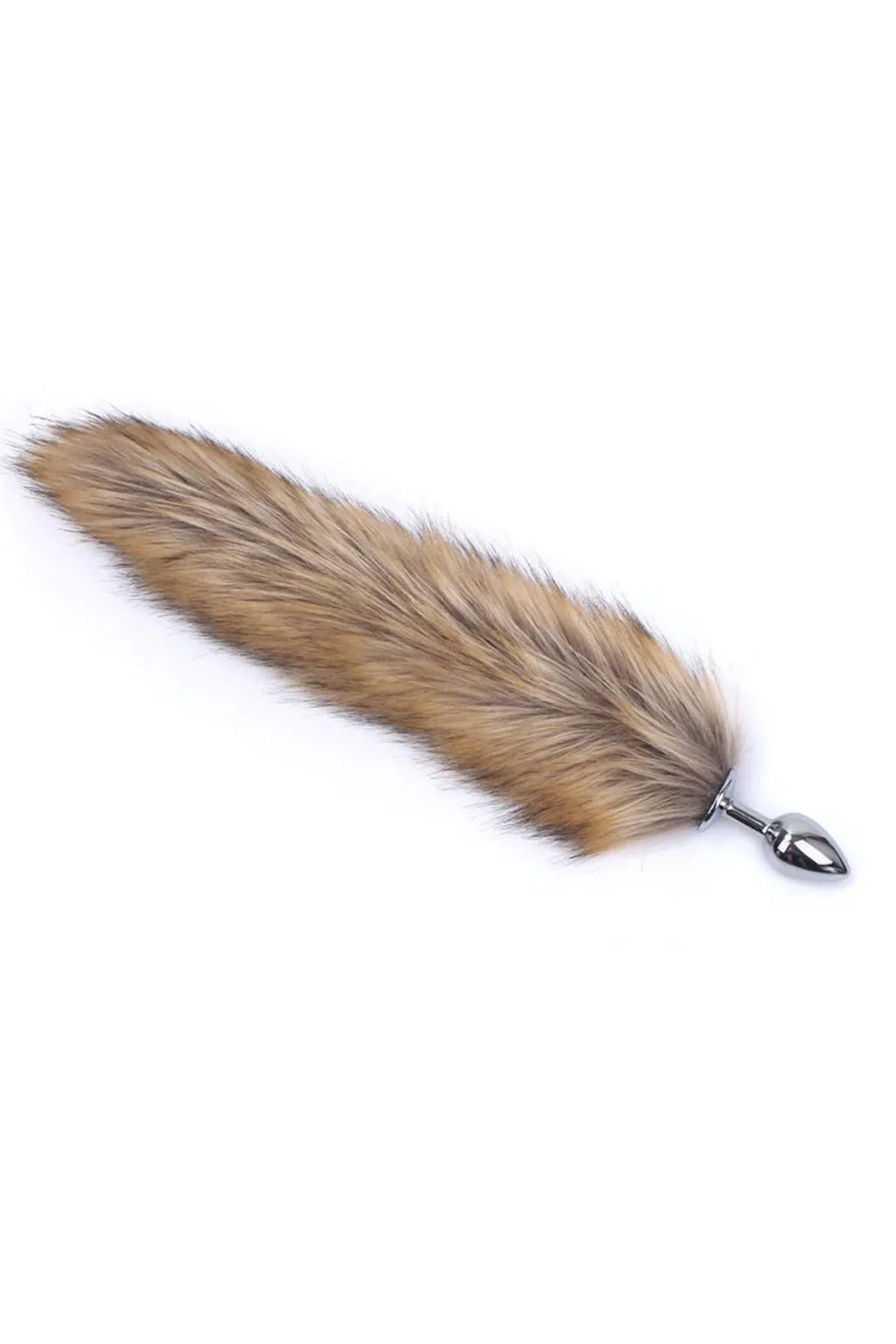 Erotikcim - Çelik Anal Plug Tıkaç- Tilki Kuyruğu - Fantezi Tıkaç - 44cm Kuyruk 28mm Tıkaç