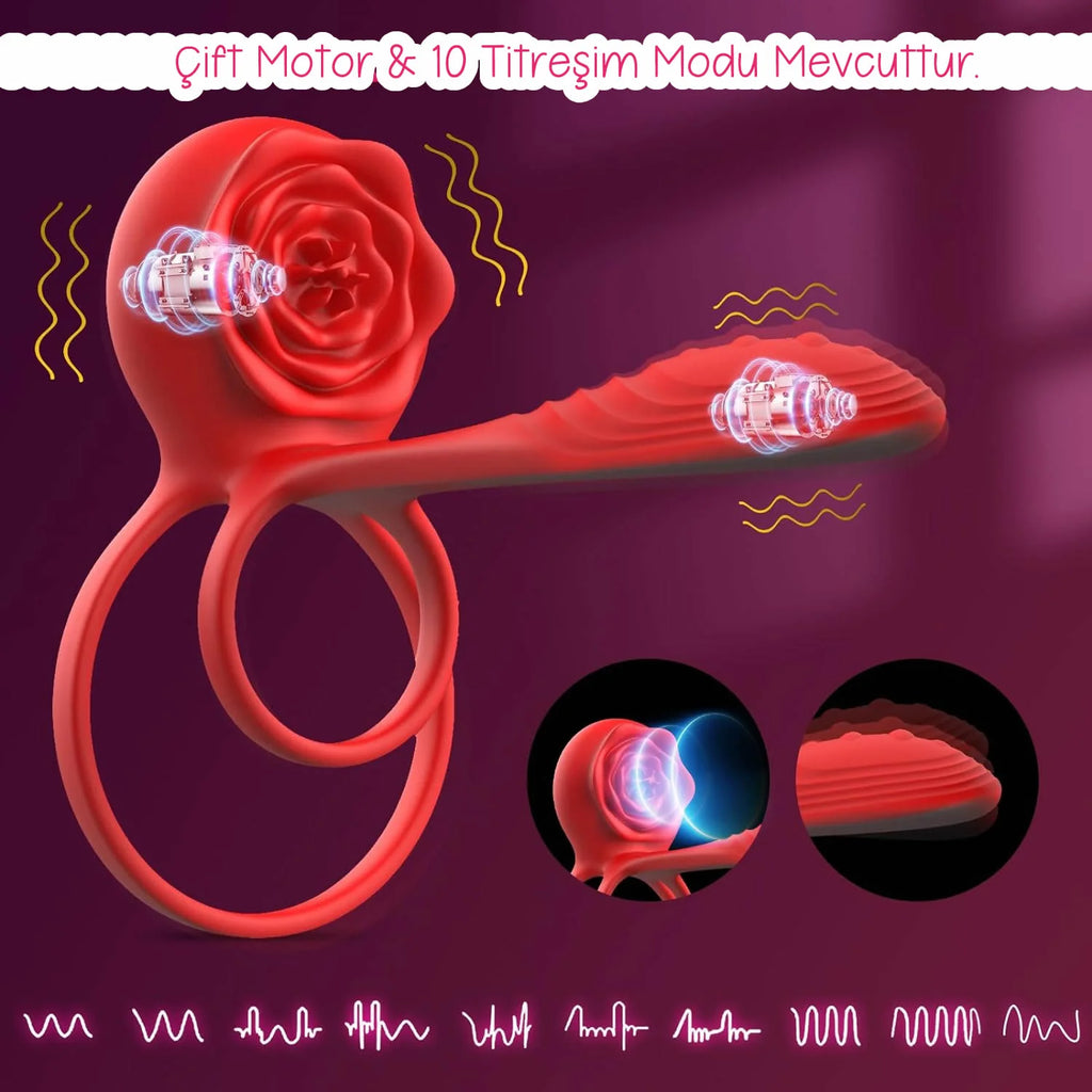 Erotikcim - Dört Fonksiyonlu Penis ve Vajina Uyarıcı – Maksimum Zevk Çifte Haz