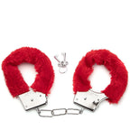 Erotikcim - Tüylü Kelepçe, Fantezi Kelepçesi, Metal Anahtarlı Kelepçe