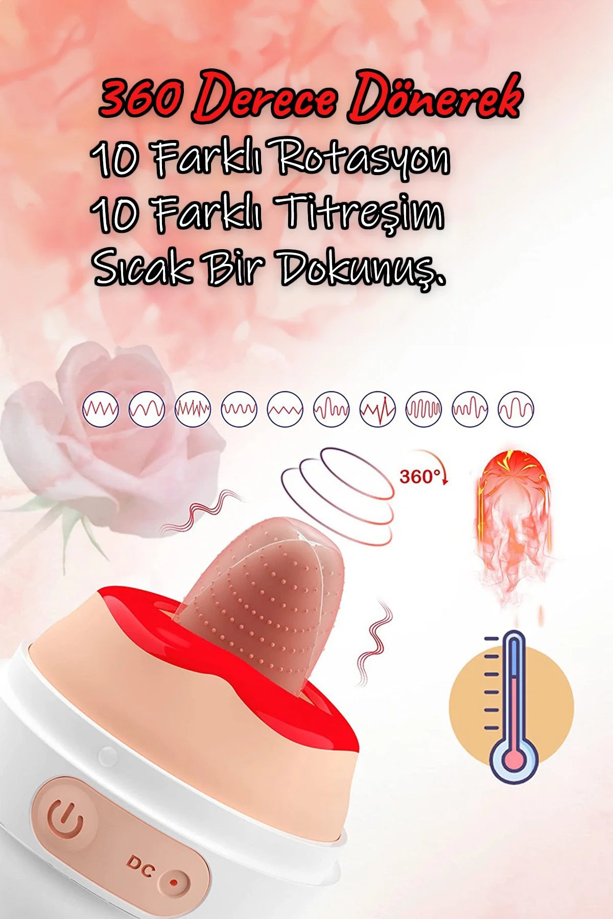 Erotikcim - Küçük Hınzır Dönerek Yalama ve Titreşim Vibratör Mastürbatör