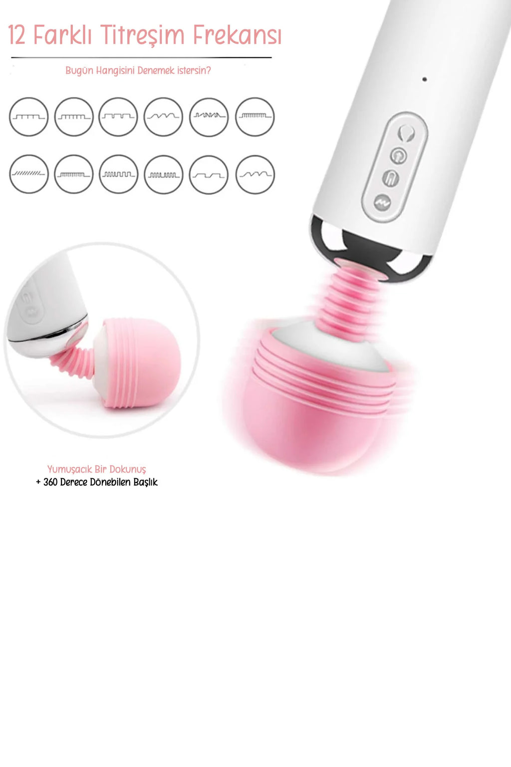 Erotikcim - 4 ü 1 Arada Full Fonksiyon Vibratör - Yalama, Emme, Titreşim, Isıtma