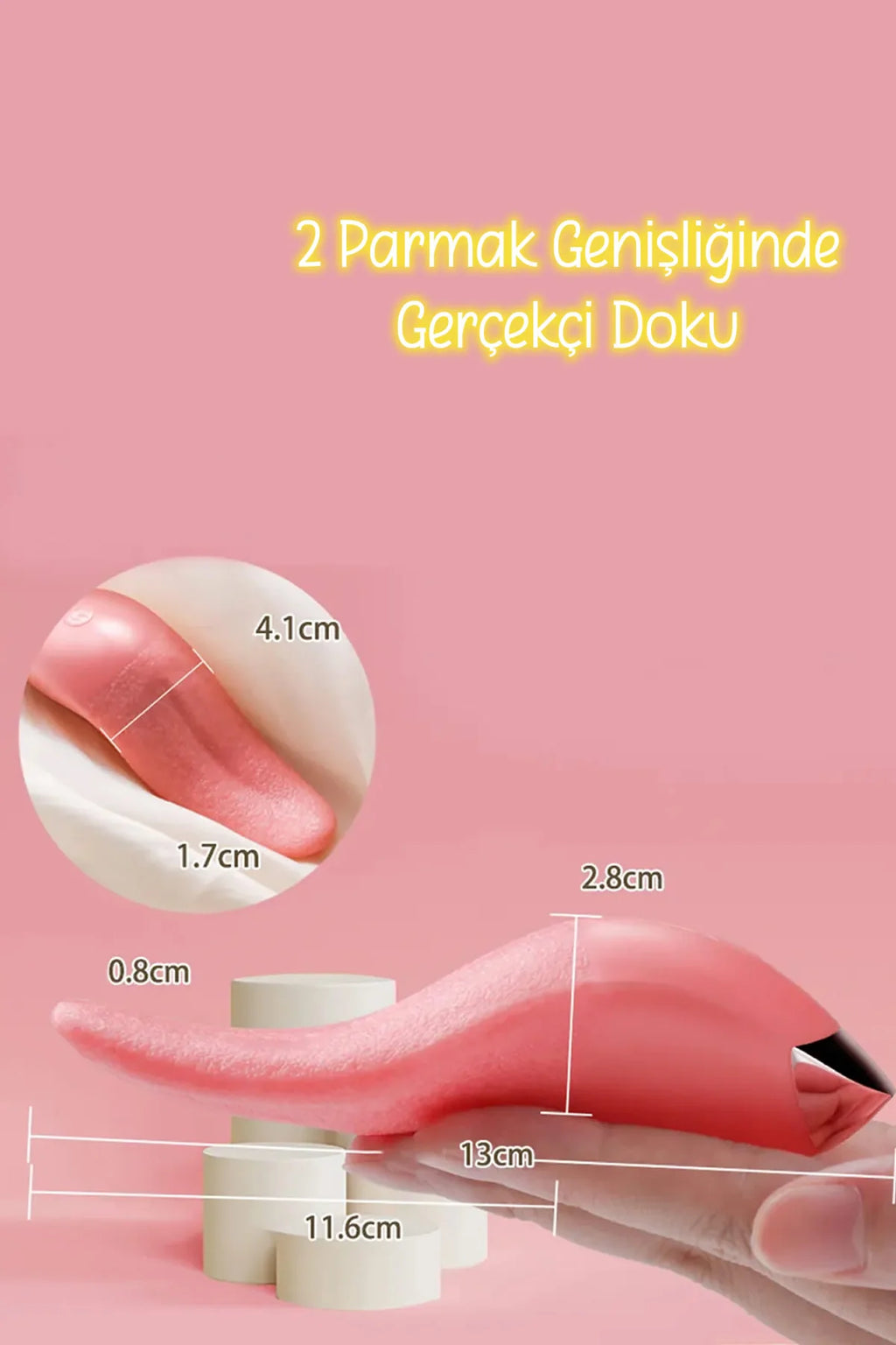 Erotikcim - Dil Vibratör - 10 Farklı Yalama ve Titreşim Modu - G Noktası Simülatörlü