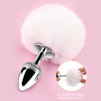 Erotikcim - Ponpon Anal Plug - 28mm - 7cm - Beyaz