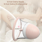 Erotikcim - Göğüs Ucu Vibratörü, Gıdıklama, Yalama, Orgazm ve Zevk Artırıcı, G Noktası Simülatörü, 10 Rotasyon