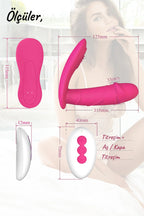 Erotikcim - Uzaktan Kumandalı Klitoris Uyarımı Titreşimli Seks Vibratörü - Giyilebilir Vibratör