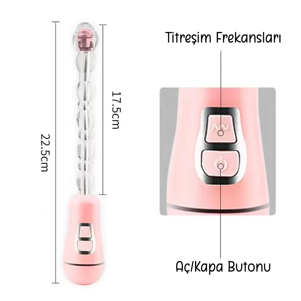 Erotikcim - Silikon Boğumlu Anal Vibratör - Güçlü Titreşim Modları - Derinliklerinizi Keşfedin