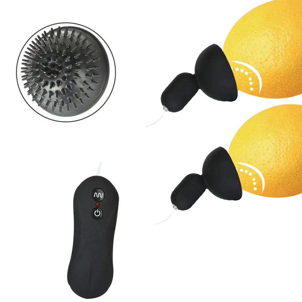 Erotikcim - Göğüs Ucu Uyarıcı Vibratör, Kumandalı, 16 Titreşim Modu