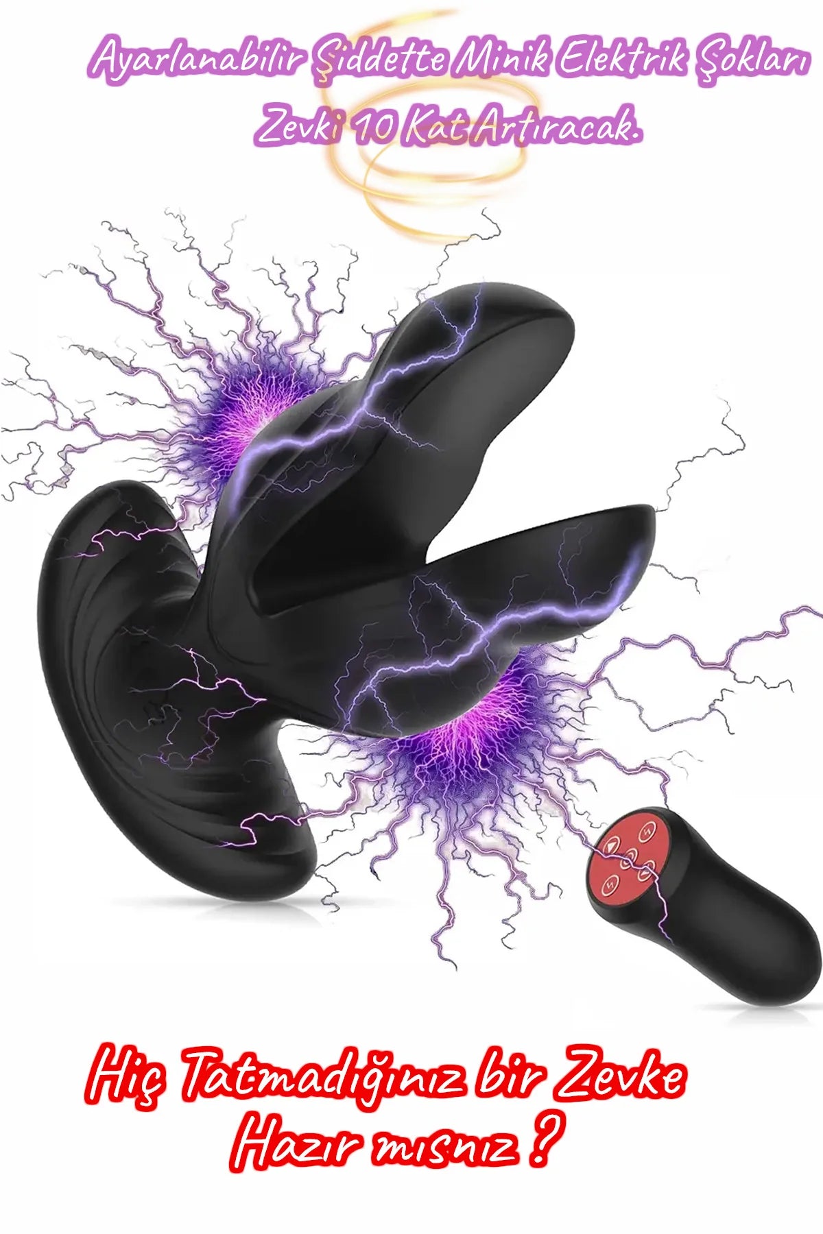 Erotikcim - Aşk Acısı - Elektro Şoklu Anal Plug - Uzaktan Kumandalı - Elektro Şok Anal Tıkaç