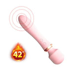 Erotikcim - Dual Fonksiyon - Tutma Yeri ve Topuz Dildo ve Vibratör - Isıtma ve Güçlü Titreşim