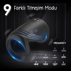 Erotikcim - Penis Vibratörü, Geçiktirici Etkili, Partnerli Kullanım - G Simülatör - Uzun Ereksiyon