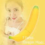 Erotikcim - Muz Vibratör, Muz Figürlü Vibratör - 7 Çeşit Titreşim Modları - Muhteşem Haz