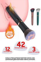 Erotikcim - Gizli Arkadaş - Makyaj Fırçası Vibratör - Makyaj Tazelerken Zevk Alın - Siyah