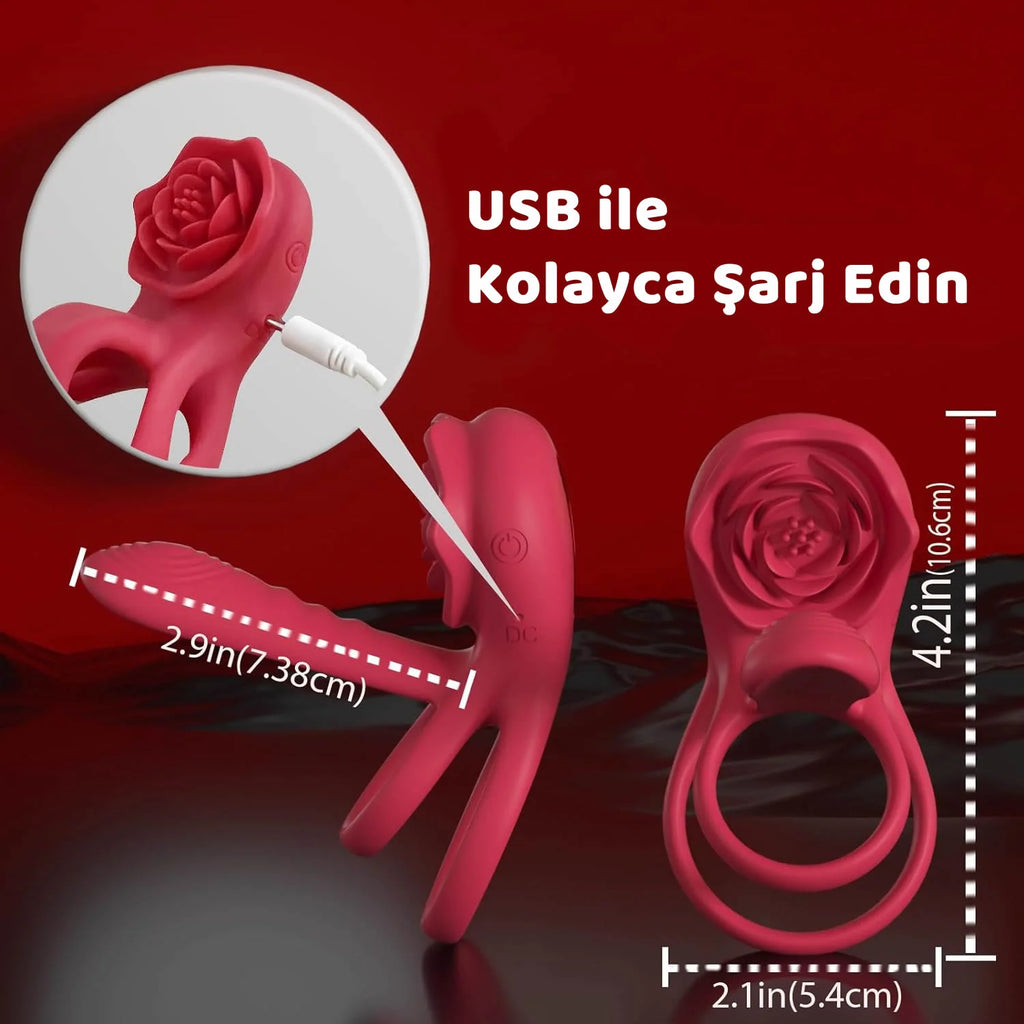 Erotikcim - Dört Fonksiyonlu Penis ve Vajina Uyarıcı – Maksimum Zevk Çifte Haz