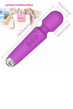 Erotikcim - 20 Titreşim 10 Mod Vibratör Masaj - Klitoris Simülatörlü - Şarjlı – Mor