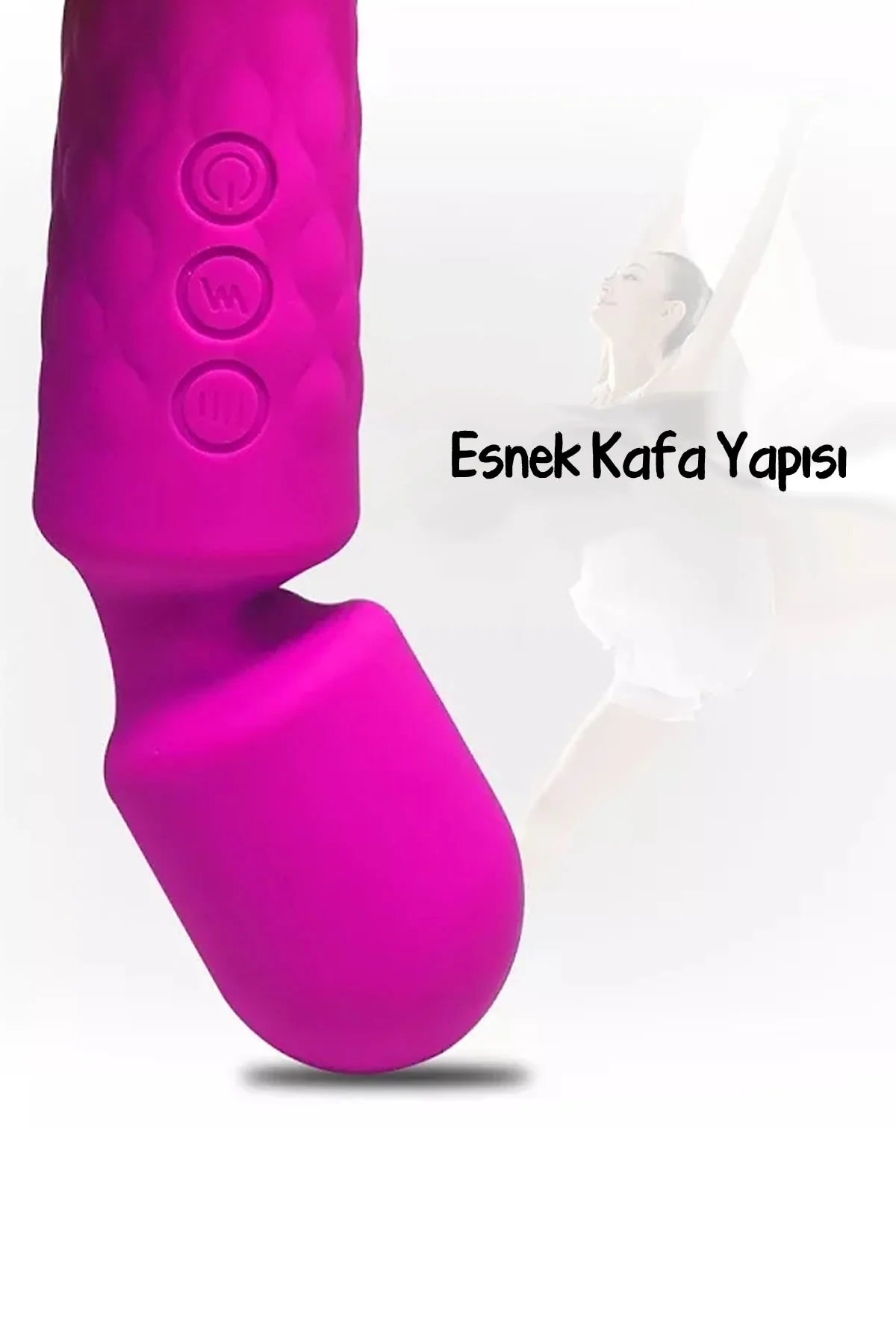 Erotikcim - 20 Titreşim 10 Mod Vibratör Masaj - Klitoris Simülatörlü - Şarjlı – Pembe