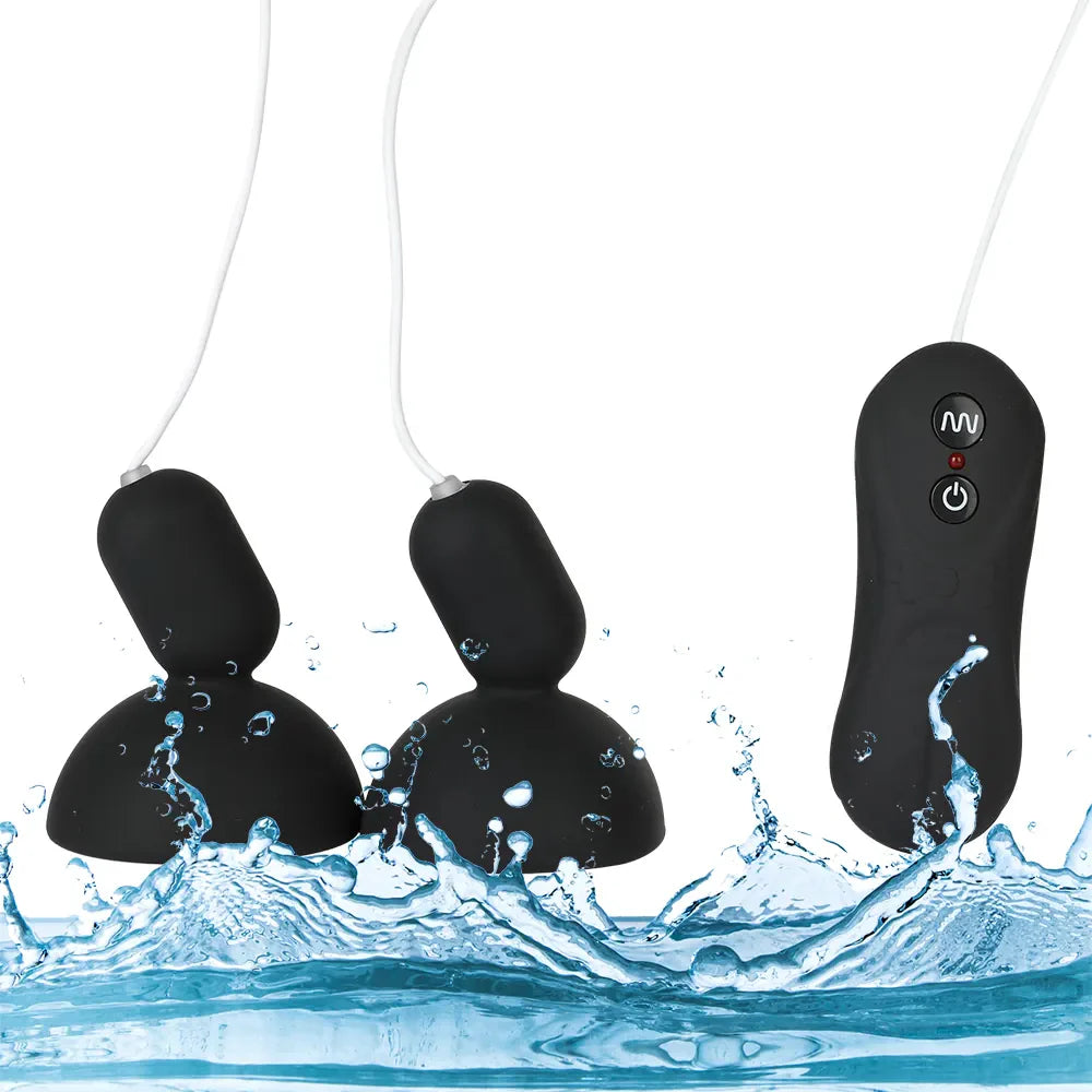 Erotikcim - Göğüs Ucu Uyarıcı Vibratör, Kumandalı, 16 Titreşim Modu