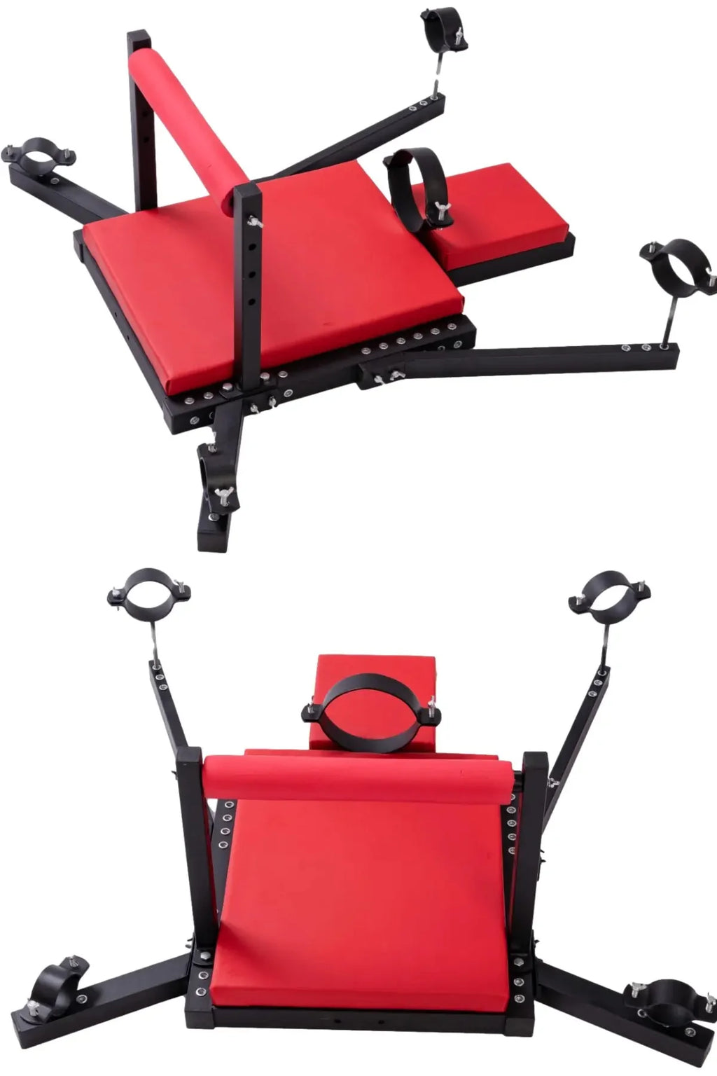 Erotikcim - Seks Pozisyon Yatağı – Aşk Yatağı Zevk – Ayarlanabilir Metal Esaret Yatağı - BDSM