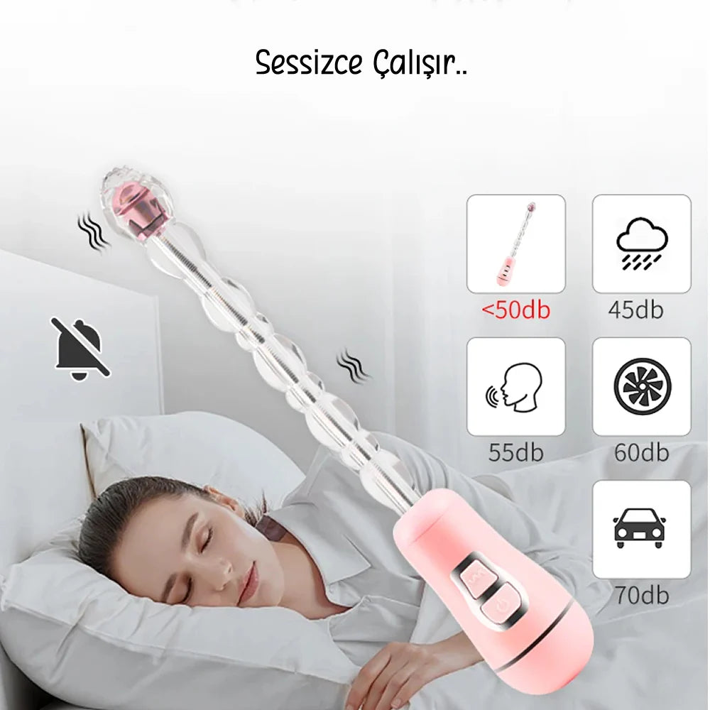 Erotikcim - Silikon Boğumlu Anal Vibratör - Güçlü Titreşim Modları - Derinliklerinizi Keşfedin