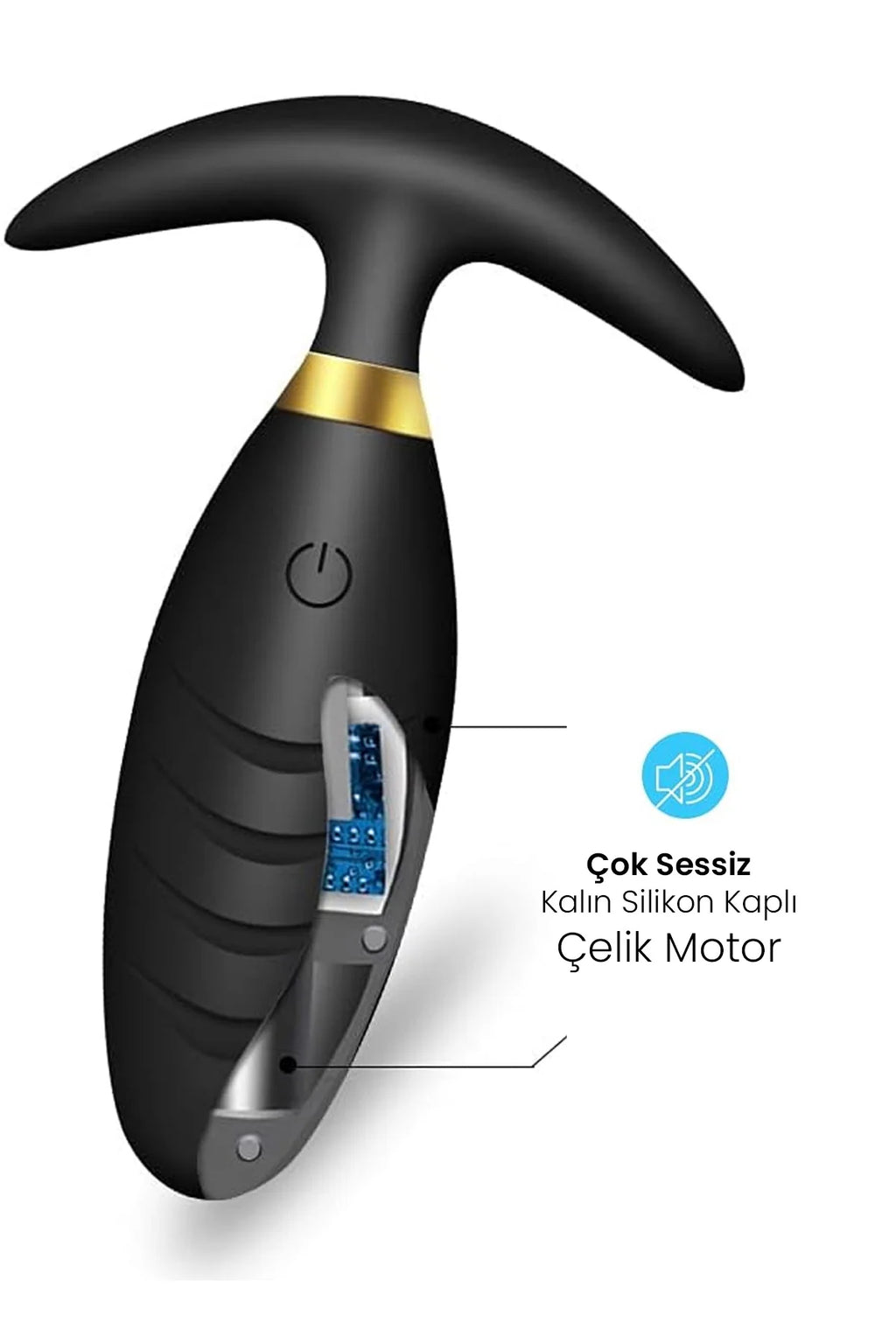 Erotikcim - Anal Vibratör - Anal Tıkaç - 10 Farklı Titreşim Modu - Silikon Titreşimli Anal Plug