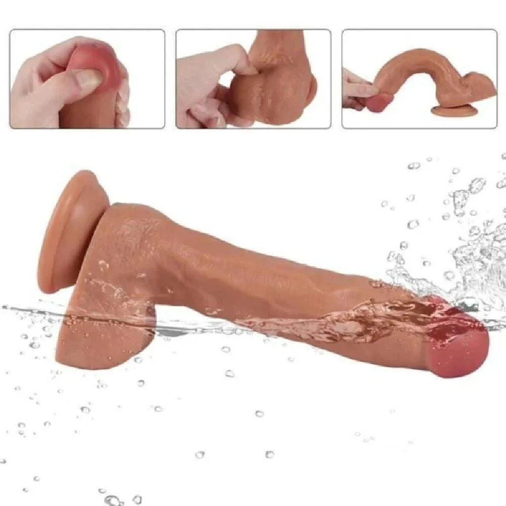 Erotikcim - Boşalan Dildo - Pompalı Fırşkıran Dildo - Gerçekçi İlişki Deneyimi