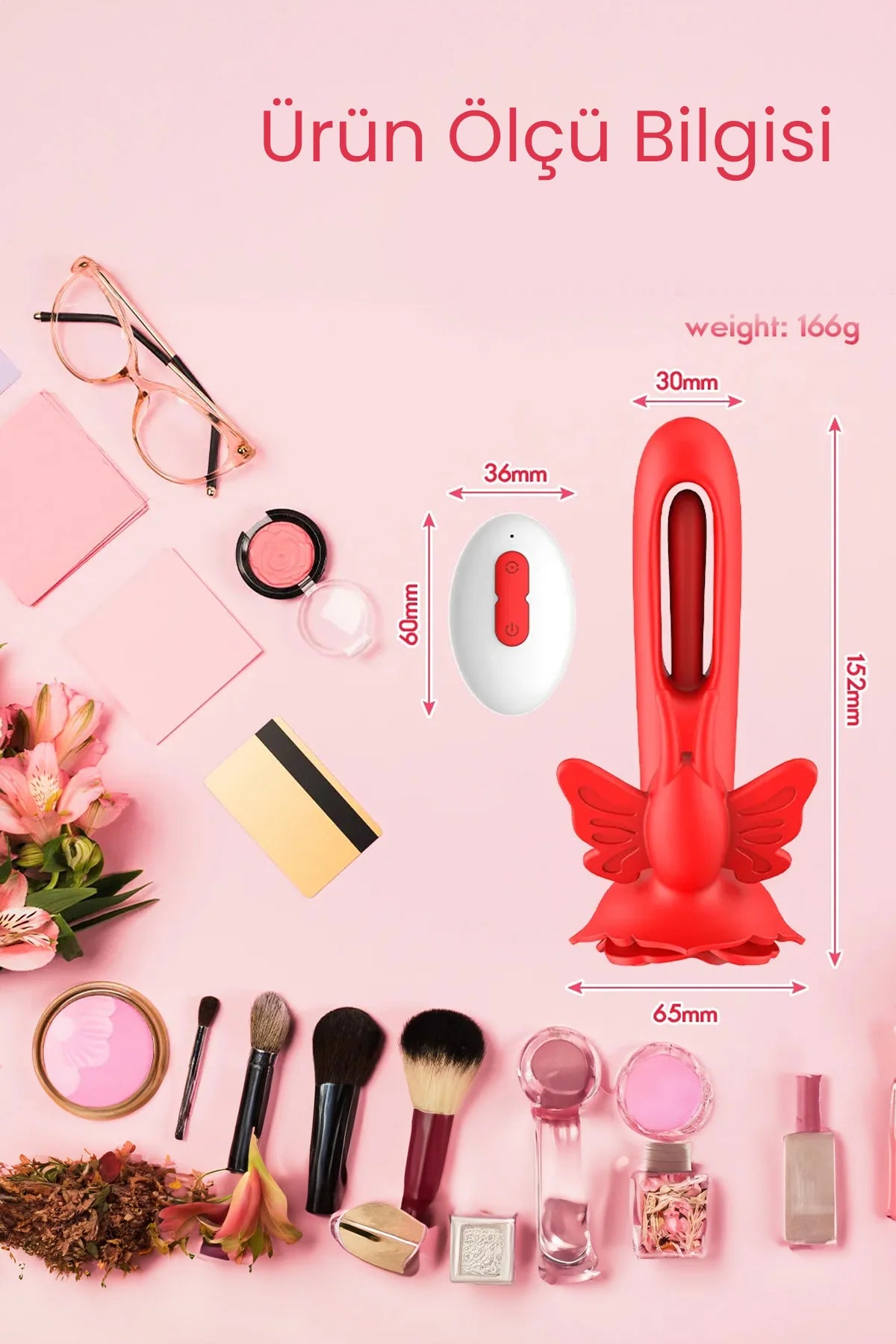 Erotikcim - İçimdeki Kıpırtı Kelebek Vibratör - 9 Titreşimli ve 4 Çırpınma Modlu Uzaktan Kumandalı Vibratör