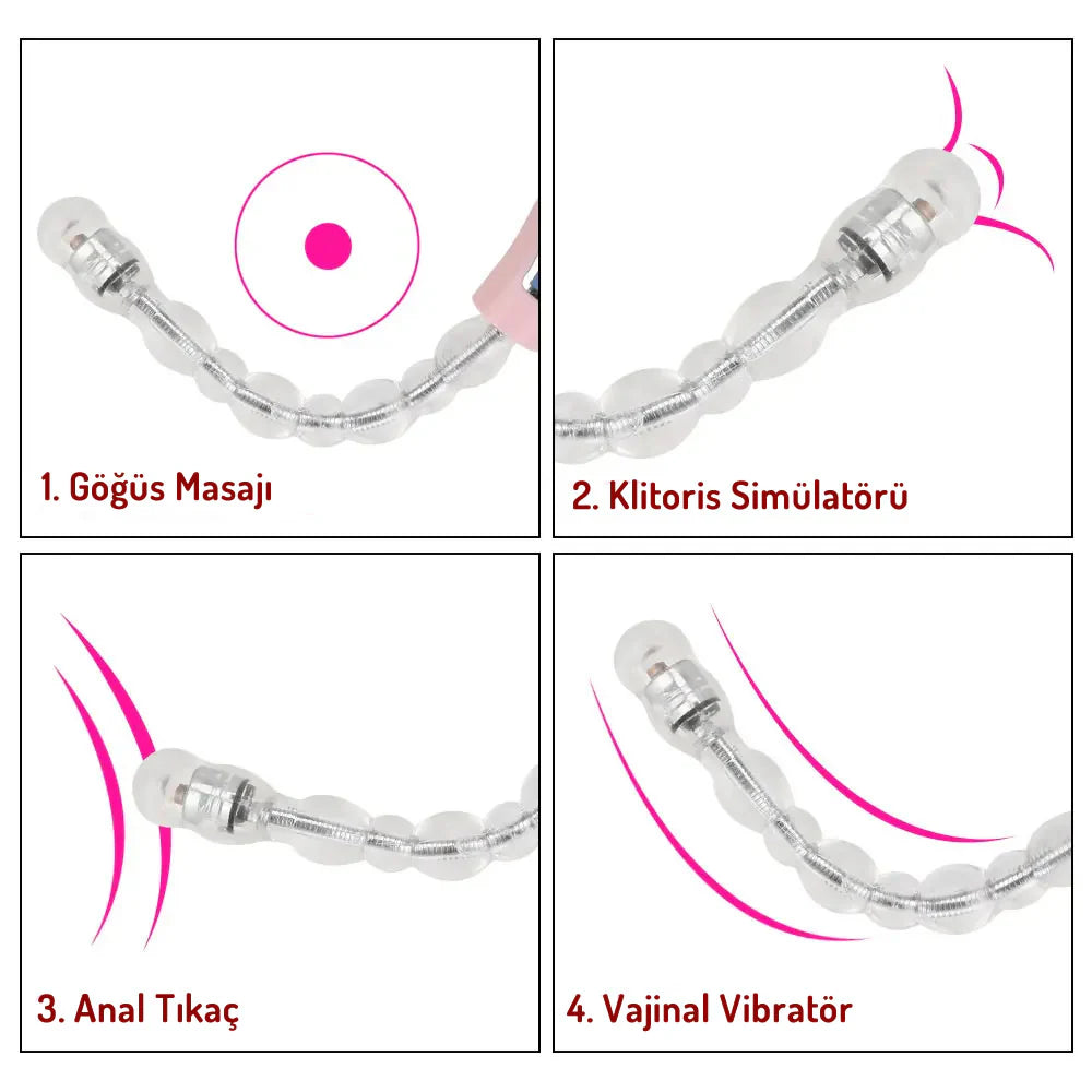 Erotikcim - Silikon Boğumlu Anal Vibratör - Güçlü Titreşim Modları - Derinliklerinizi Keşfedin