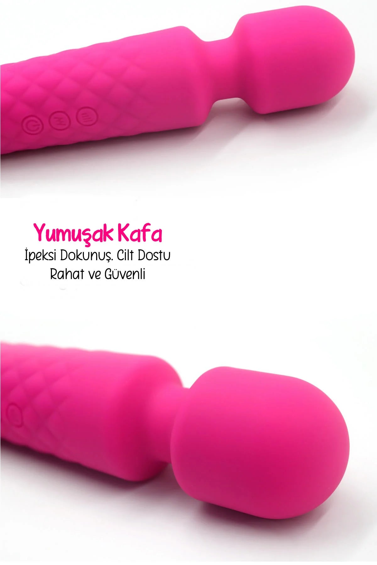 Erotikcim - 20 Titreşim 10 Mod Vibratör Masaj - Klitoris Simülatörlü - Şarjlı – Pembe