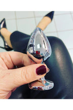 Erotikcim - Çelik Anal Plug Tıkaç - 8cm Uzunluk - 34mm Çap - Orta Boy