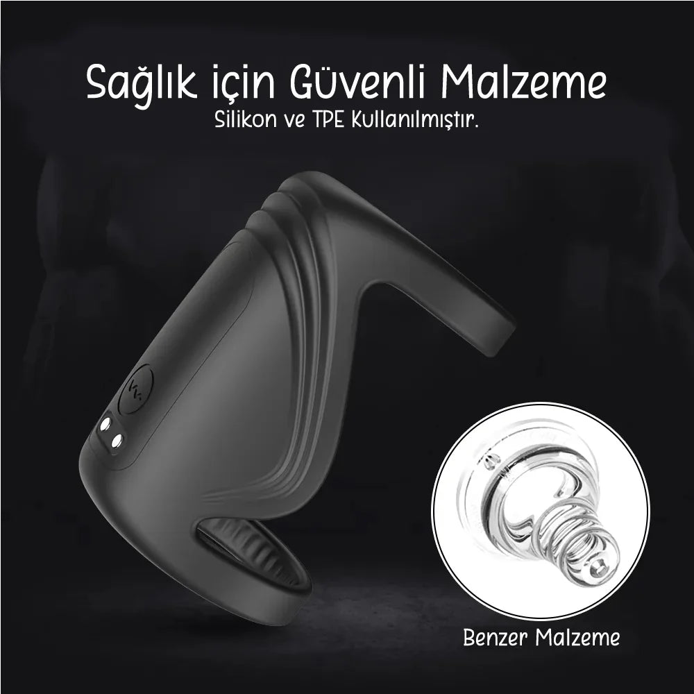 Erotikcim - Penis Vibratörü, Geçiktirici Etkili, Partnerli Kullanım - G Simülatör - Uzun Ereksiyon