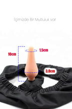 Erotikcim - Kendinden Anal Tıkaçlı İç Çamaşırı - Giyilebilir Anal Plug - Çamaşır Altında Anal Plug