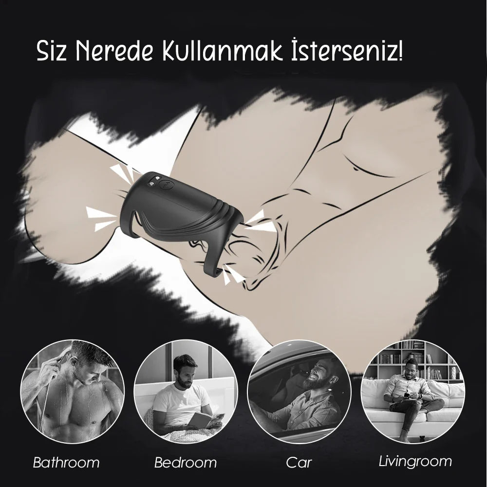 Erotikcim - Penis Vibratörü, Geçiktirici Etkili, Partnerli Kullanım - G Simülatör - Uzun Ereksiyon