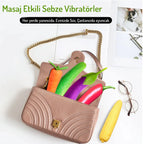 Erotikcim - Sebze Figürlü Vibratör - Uyarıcı Etki Eğlenceli Vibratör - Biber