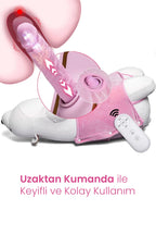 Erotikcim - Sevimli Kutup Ayısı Seks Makinesi - Gizli Penis - İleri Geri ve Titreşim Modları - Yastık Ayıcık