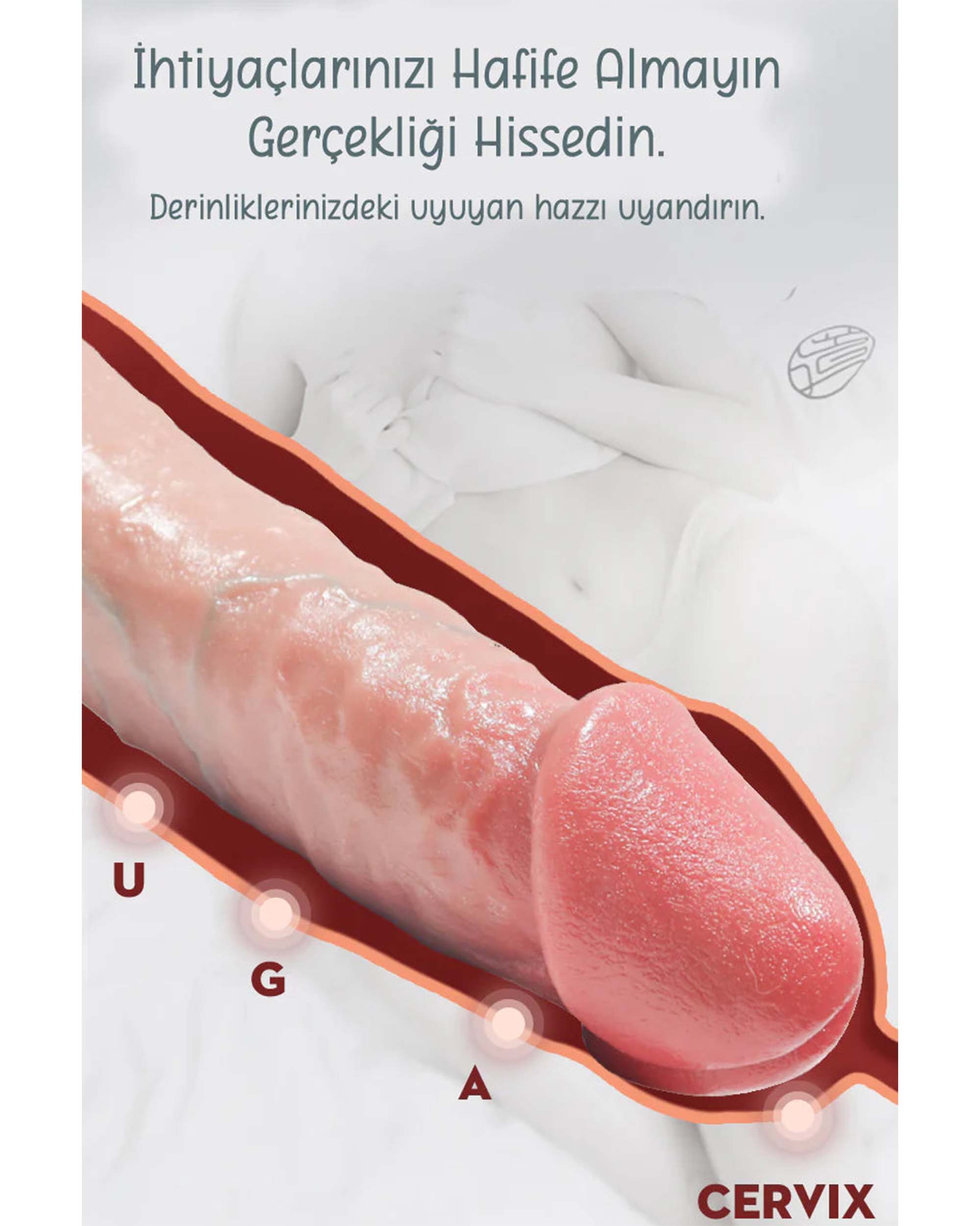 Erotikcim - Çılgın Mega Dildo - Zevk Düşkünü Dildo - Ekstra Kalın - 32cm Uzunluk - 7.2cm Kalınlık - XXXL Dildo