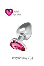 Erotikcim - Kalpli Taş 3 lü Anal Tıkaç Set - Küçük Orta Büyük Boy Anal Plug - 3 lü Set Anal Plug