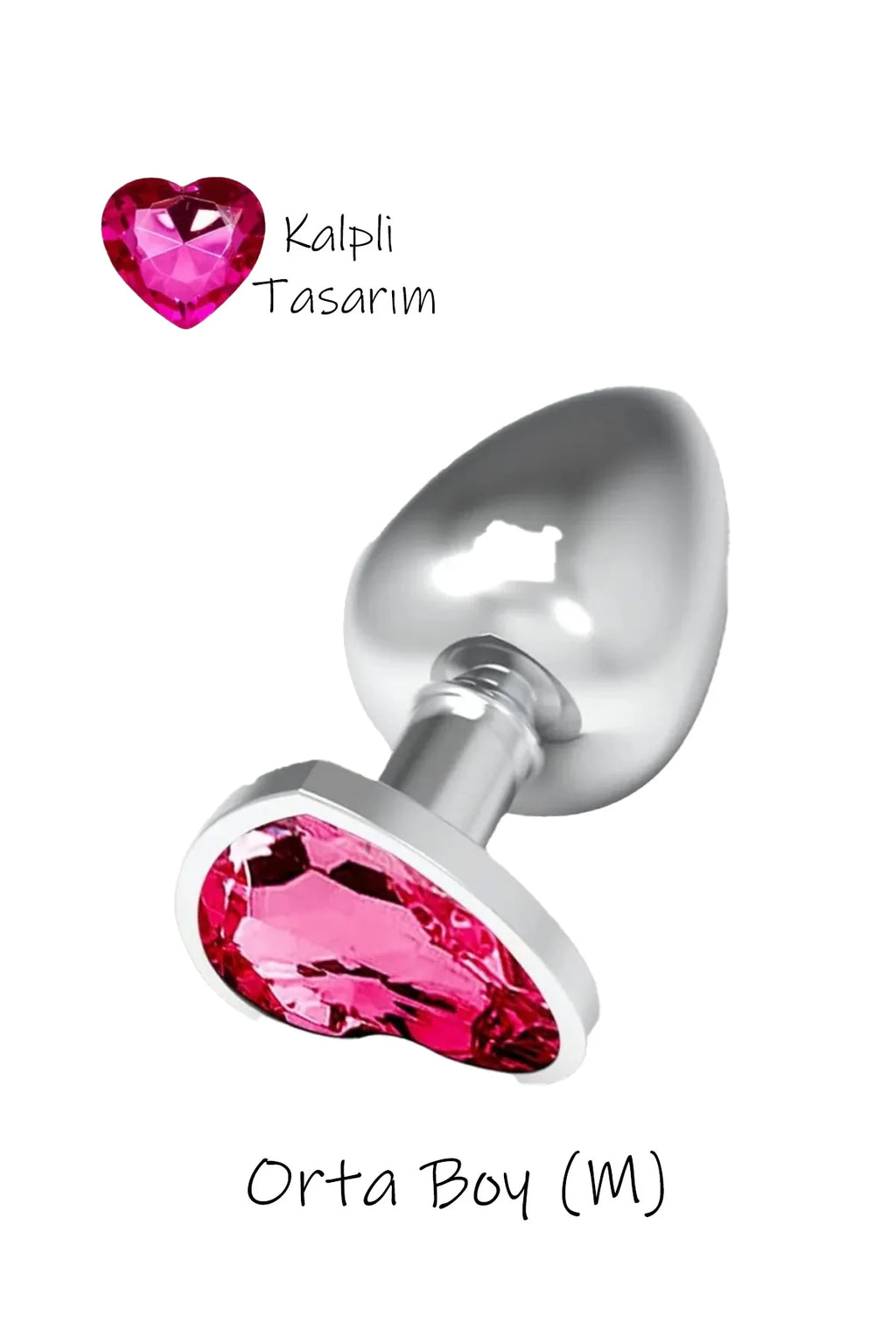 Erotikcim - Kalpli Taş 3 lü Anal Tıkaç Set - Küçük Orta Büyük Boy Anal Plug - 3 lü Set Anal Plug