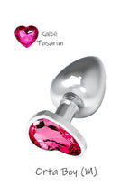 Erotikcim - Kalpli Taş 3 lü Anal Tıkaç Set - Küçük Orta Büyük Boy Anal Plug - 3 lü Set Anal Plug