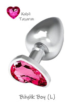 Erotikcim - Kalpli Taş 3 lü Anal Tıkaç Set - Küçük Orta Büyük Boy Anal Plug - 3 lü Set Anal Plug