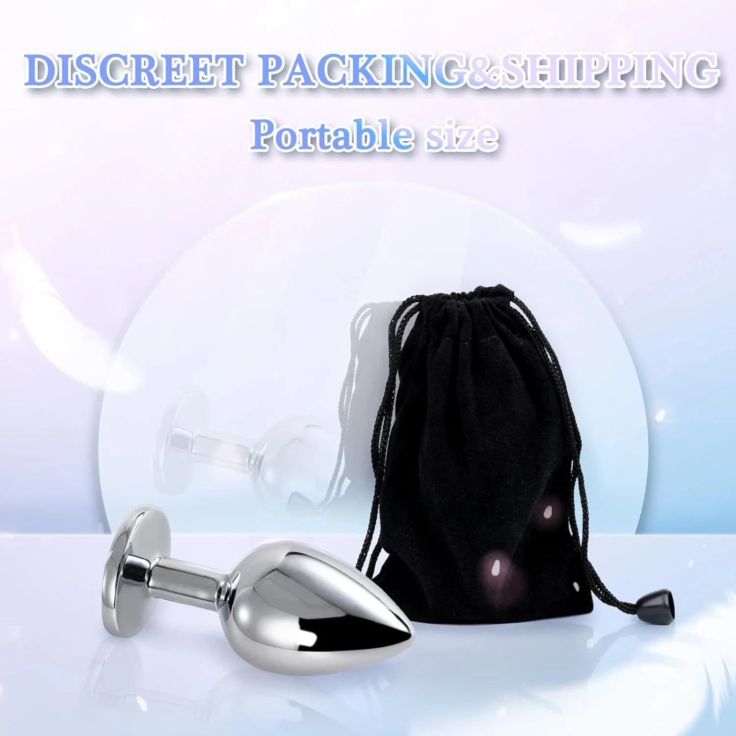 Erotikcim - Çelik Anal Plug Tıkaç - 7cm Uzunluk - 28mm Çap - Küçük Boy