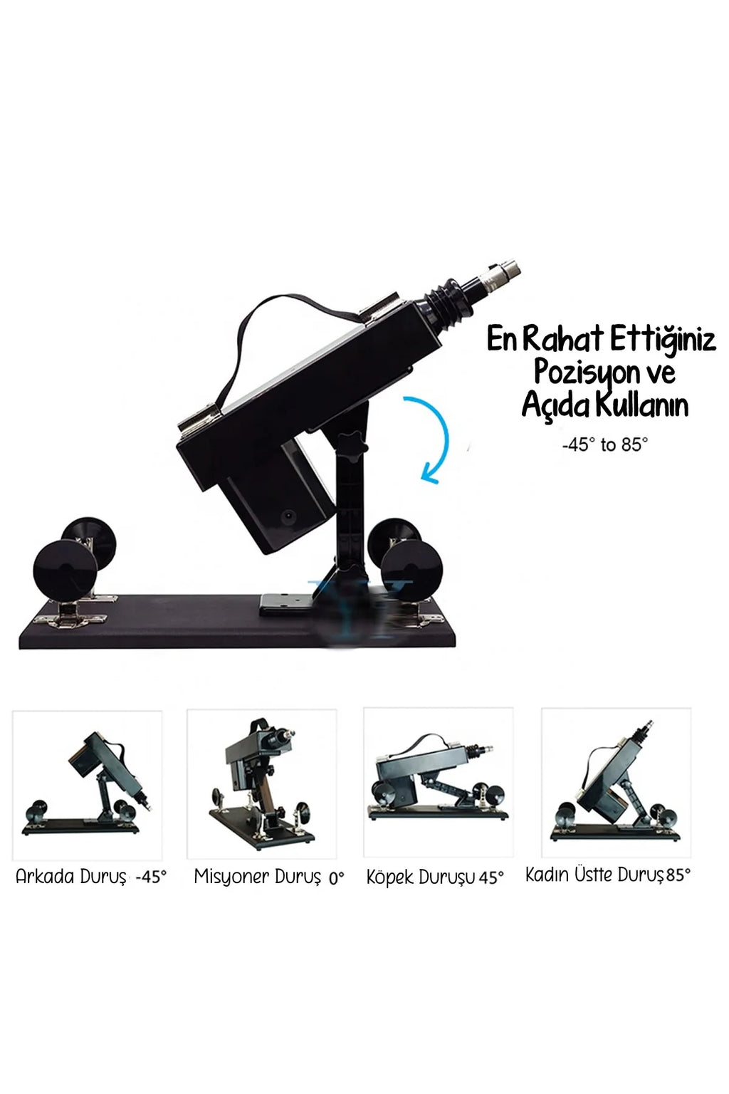 Erotikcim - Kumandalı Otomatik Seks Robotu - İleri Geri Hareket ve Titreşimli - 20cm Dildo