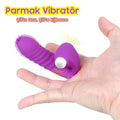 Erotikcim - Parmak Vibratör - Eğlence içinizde - Anal ve Vajina Kullanımlı - Haz Halkaları - G ve Clitoral Zevk - Kırmızı