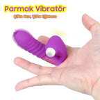 Erotikcim - Parmak Vibratör - Eğlence içinizde - Anal ve Vajina Kullanımlı - Haz Halkaları - G ve Clitoral Zevk - Kırmızı