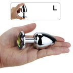 Erotikcim - Çelik Anal Plug Tıkaç - 9,5cm Uzunluk - 42mm Çap - Büyük Boy