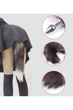 Erotikcim - Çelik Anal Plug Tıkaç- Dişi Kurt Kuyruğu - Fantezi Tıkaç - 44cm Kuyruk 28mm Tıkaç